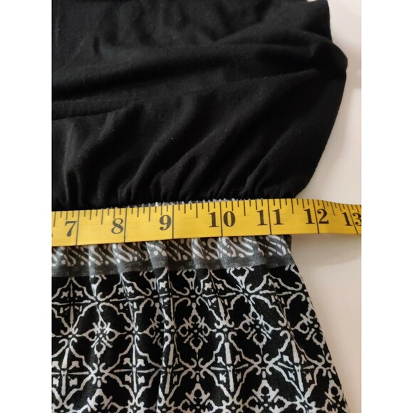 Derek Heart Summer Sleeveless Tank Long Maxi Dress Floral Black/White Size Small - Picture 10 of 12